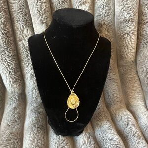 Vintage Cowboy Hat Necklace